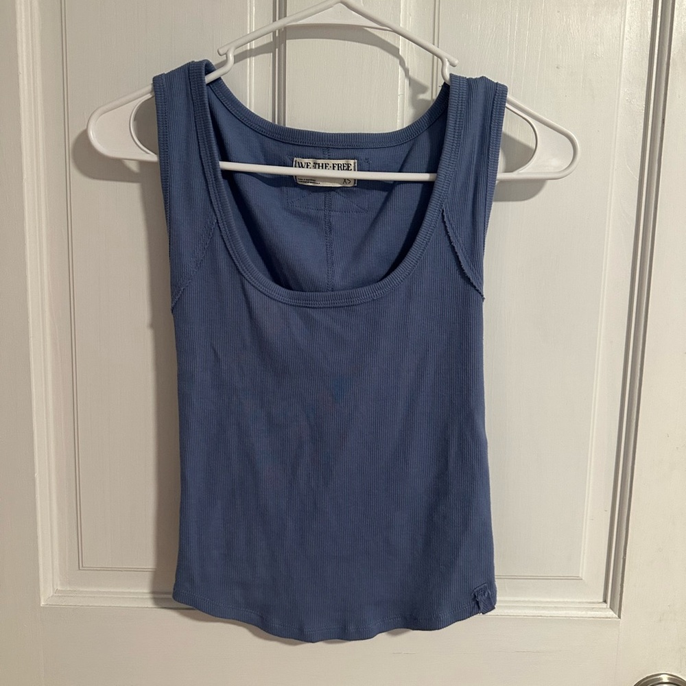 We The Free Blue Tank Top